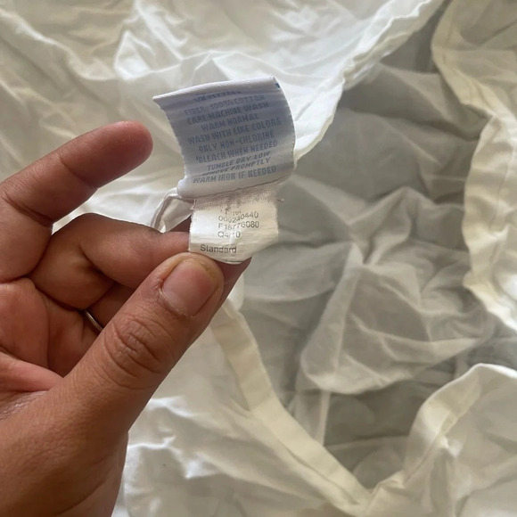 Simply Shabby Chic TWIN Solid White Ruched Smocked Duvet Cover Rachel Ashwell - Picture 10 of 16